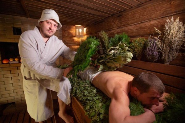 парение вениками