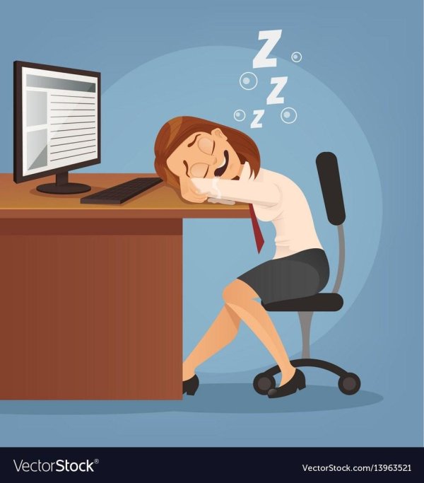 уставшая девушка