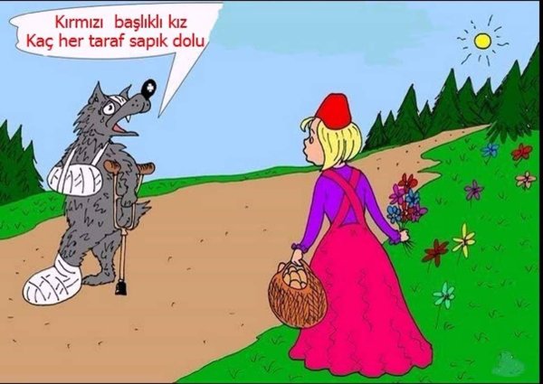 красная шапочка карикатура