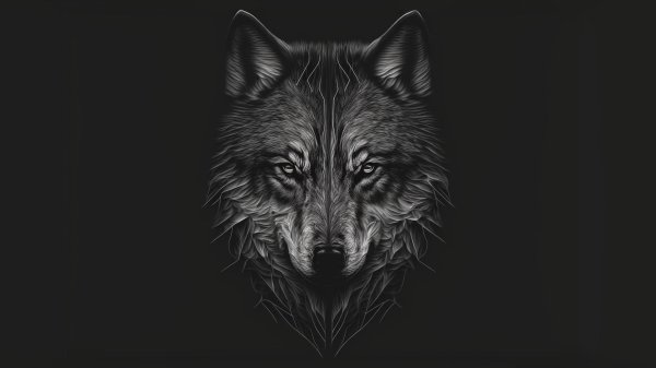 морда волка