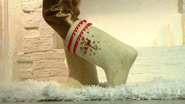 декор валенок