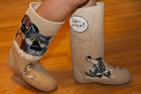 разрисовать валенки