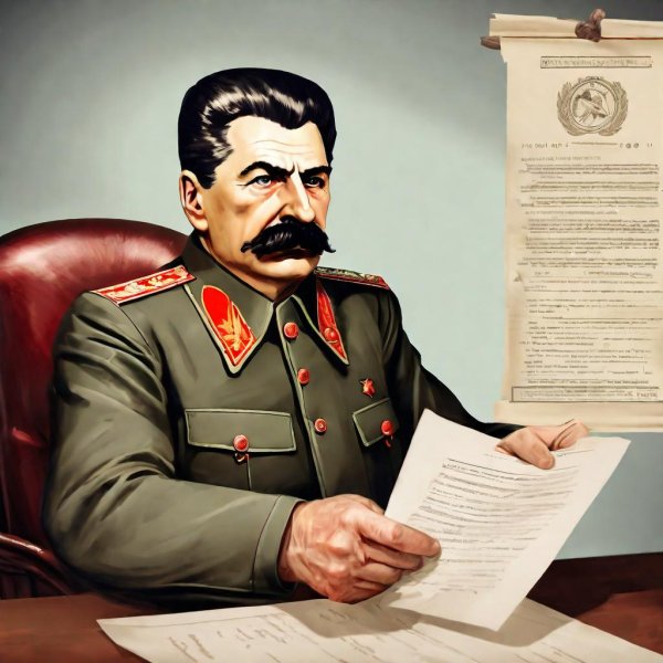 плакат сталина