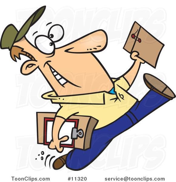 почтальон мультяшный