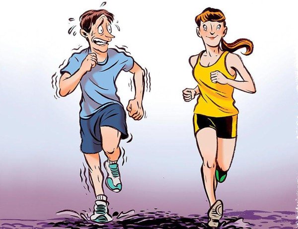 рисунок бегуна