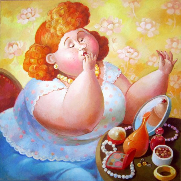 рыжая толстушка