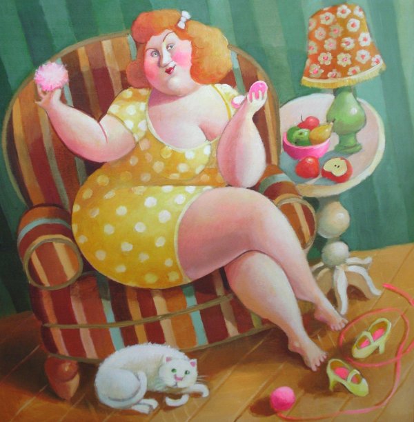 милая толстушка