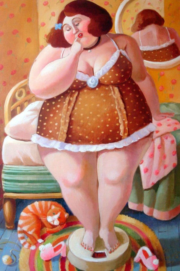 милая толстушка