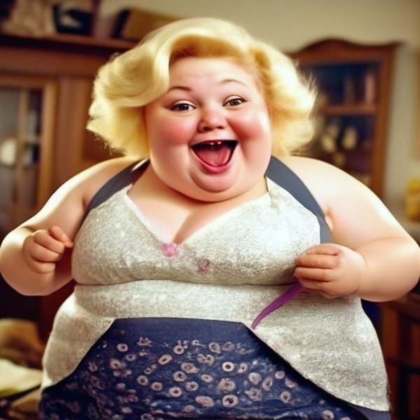 милая толстушка