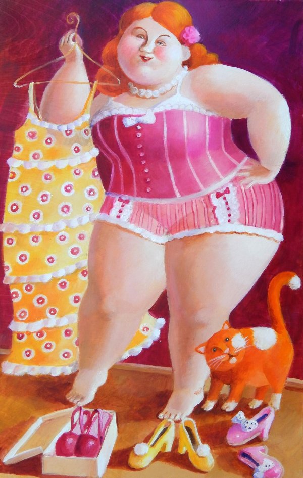 милая толстушка