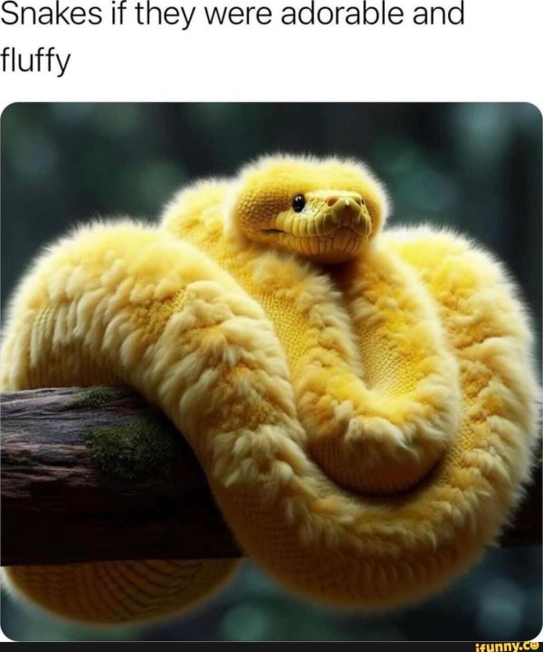 пушистая змейка