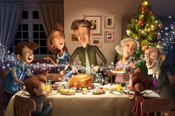 рождество семейный праздник