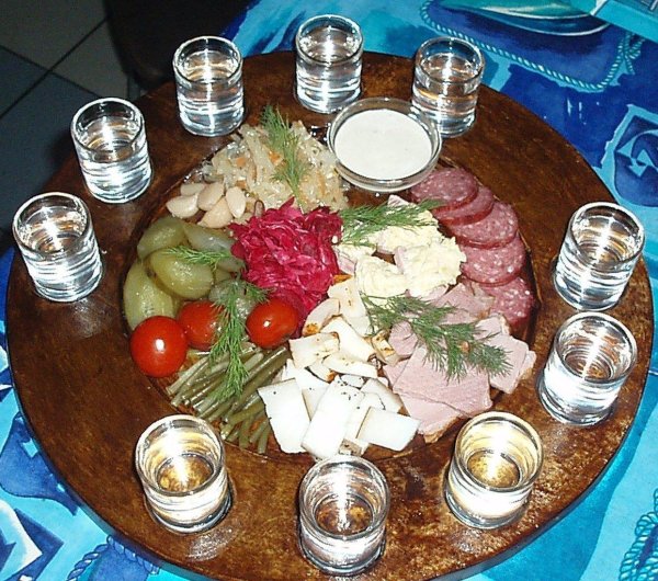 закуска к водке