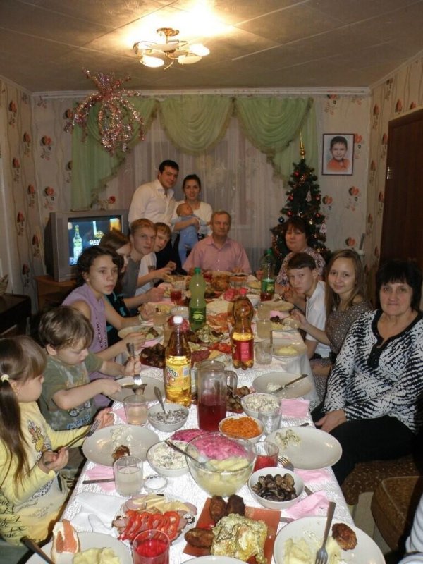 застолье дома