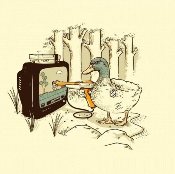 утка карикатура