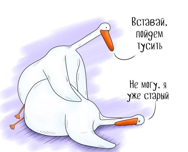 уставший гусь