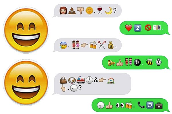 общение смайликами