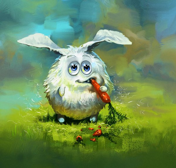 заяц живопись