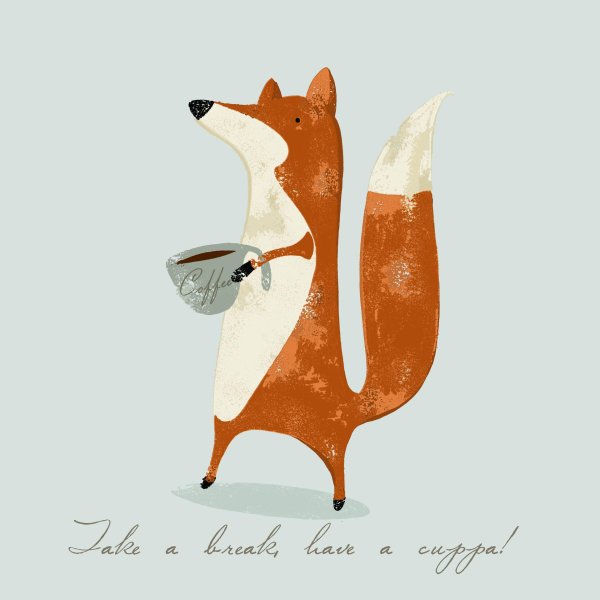 мультяшная лисичка