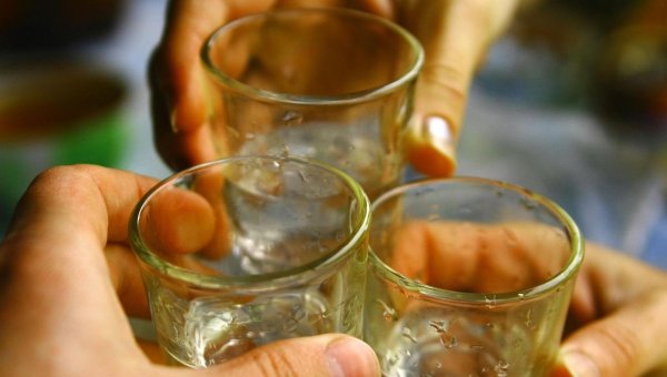 стопка с водкой