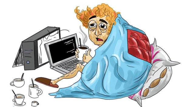 компьютер мультяшный