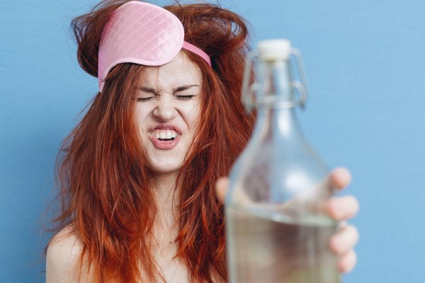 девушка с бодуна