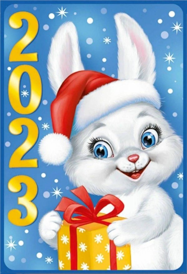 зайчик новогодний