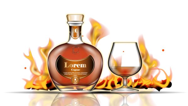 бутылка коньяка