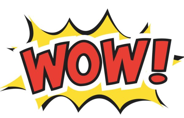 надпись вау