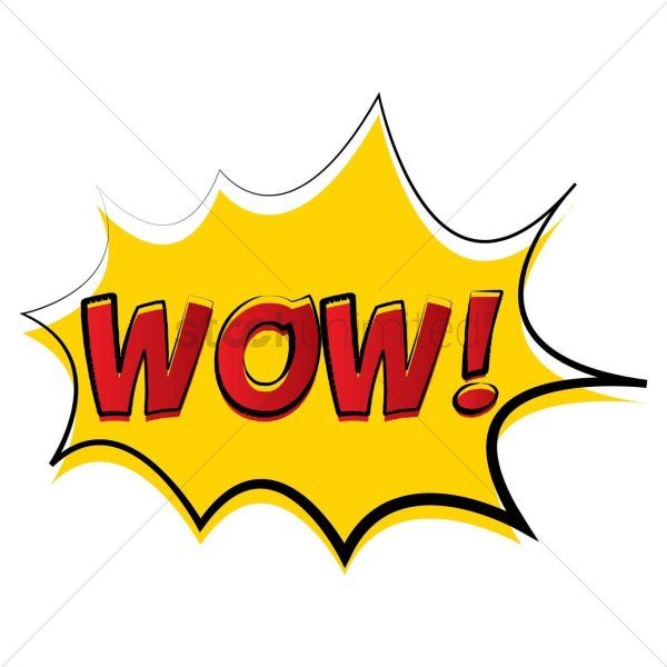 надпись вау