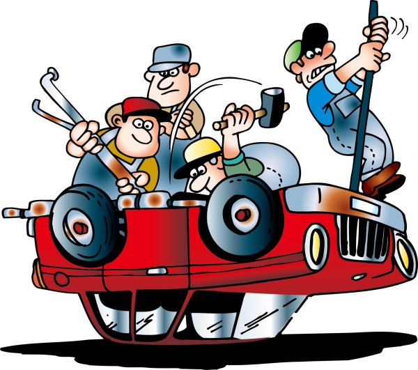 автомеханик мультяшный