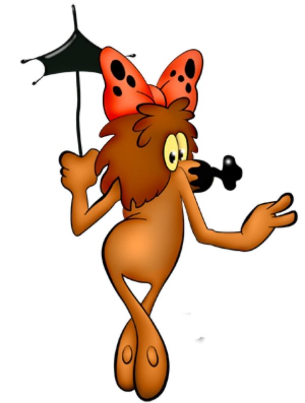 злюка из мультика по дороге с облаками