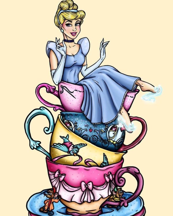 рисунки принцесс диснея