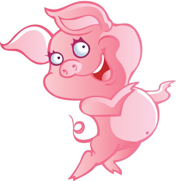 рисунки свиньи прикольные