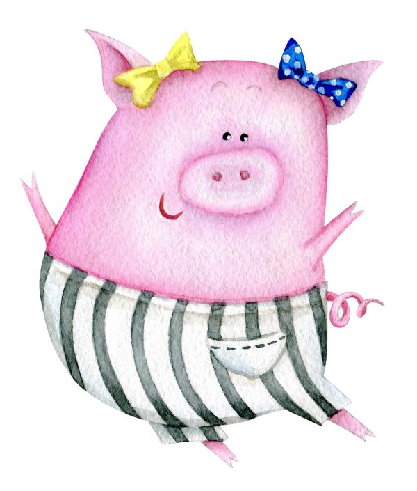 рисунок хрюшки