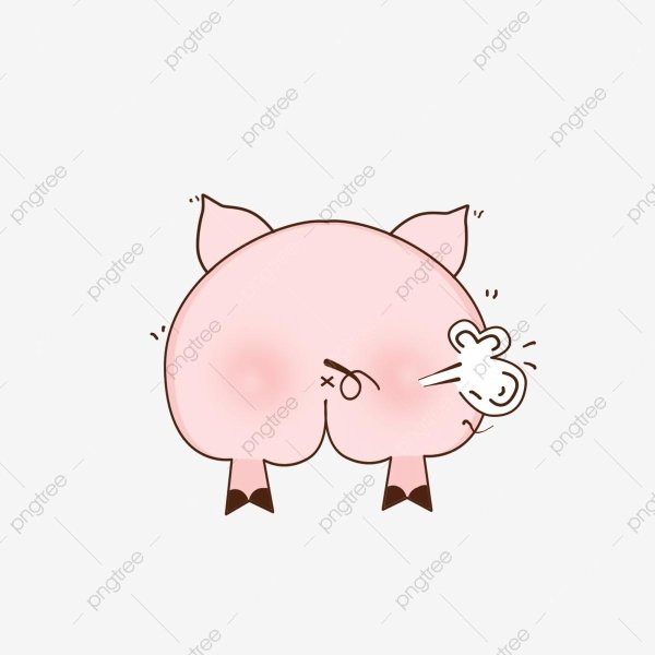 хрюшка рисунок