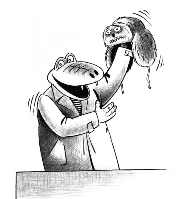 карикатуры на чебурашку и крокодила гену