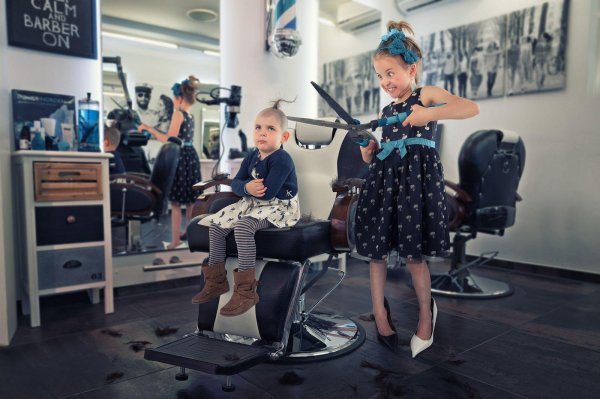 фотосессия в парикмахерской
