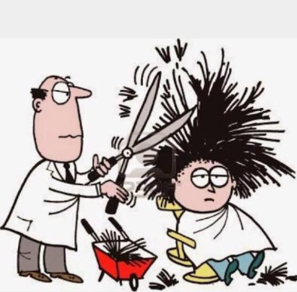 шарж парикмахер