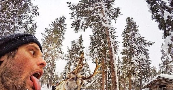 смешное селфи