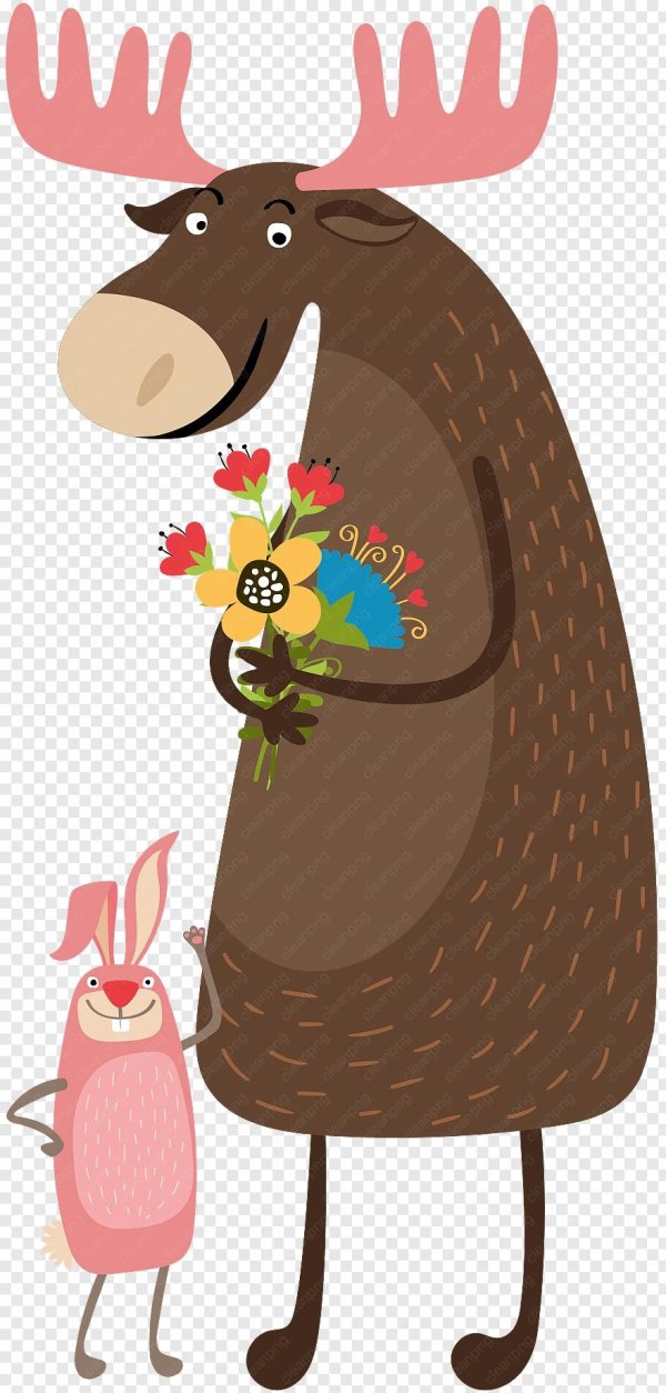 весёлый олень