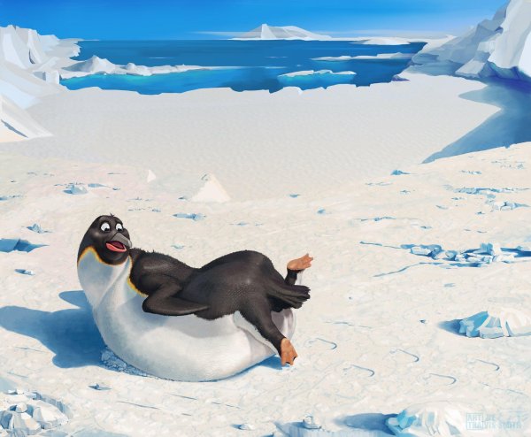 шевели ластами пингвины