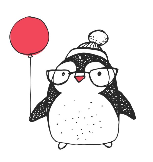 тетрадь пингвины