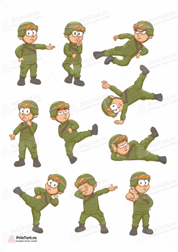 мультяшные солдаты