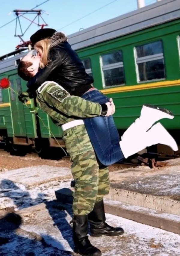 встреча солдата