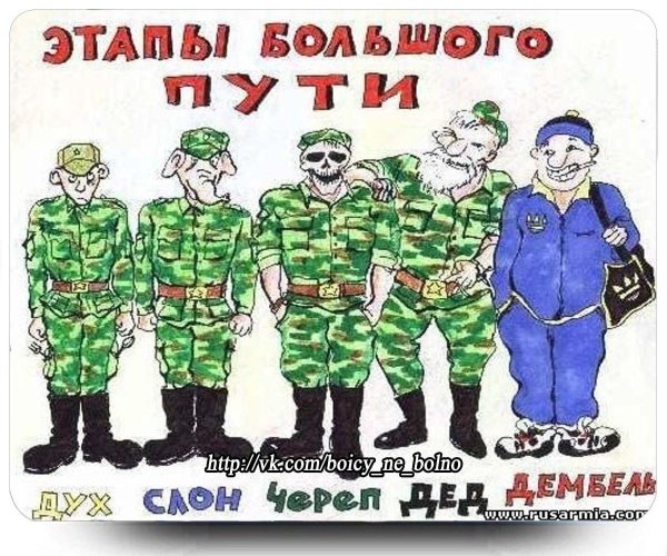 армейская иерархия от духа до дембеля