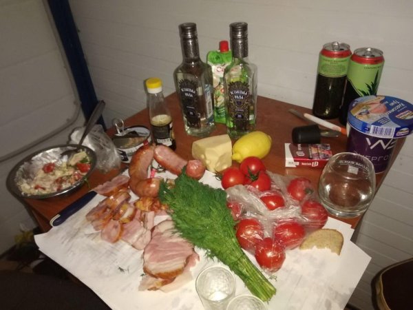 шашлык с водкой