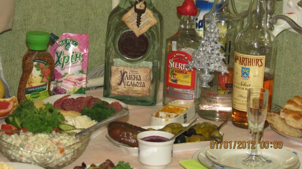 русский стол под водку