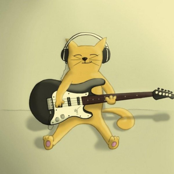 гитарист рисунок