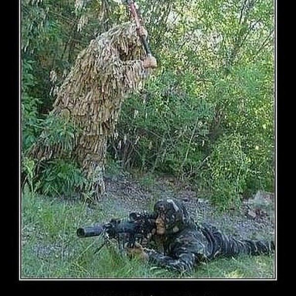 камуфляж снайпера